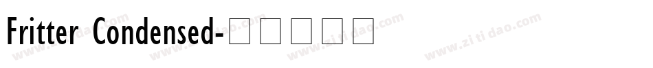 Fritter Condensed字体转换